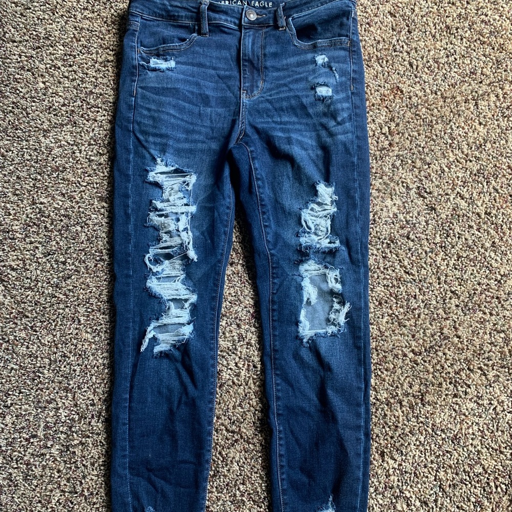 american eagle ripped jeans